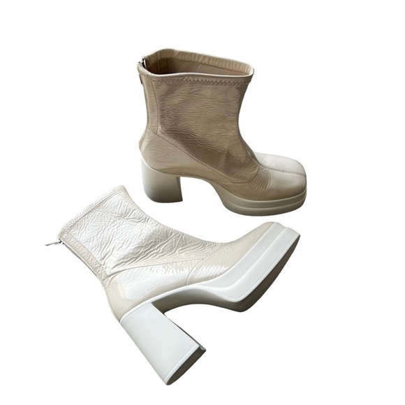 Free People - Double Stack Platform Bootie Sz39 1/2 - Picture 2 of 13